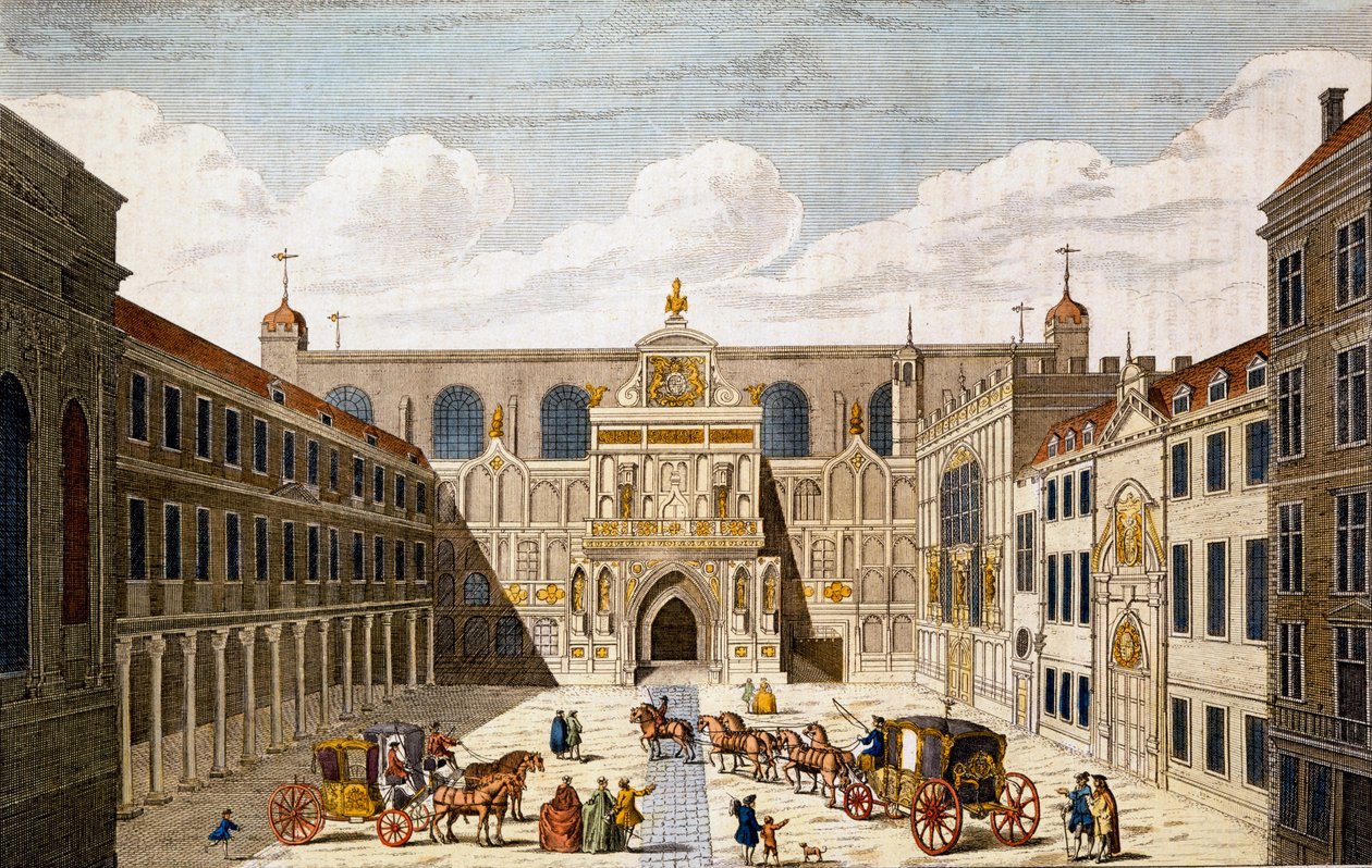 The Guildhall i City of London af English School