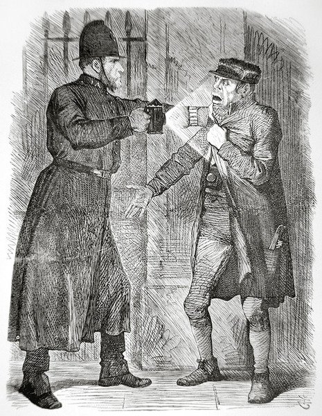 Kuren for "vaneforbrydere", offentliggjort i Punch 8. april 1869 (gravering) af English School