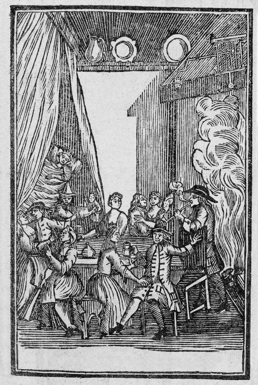 Harvest Supper, fra Roxburghe Ballads af English School