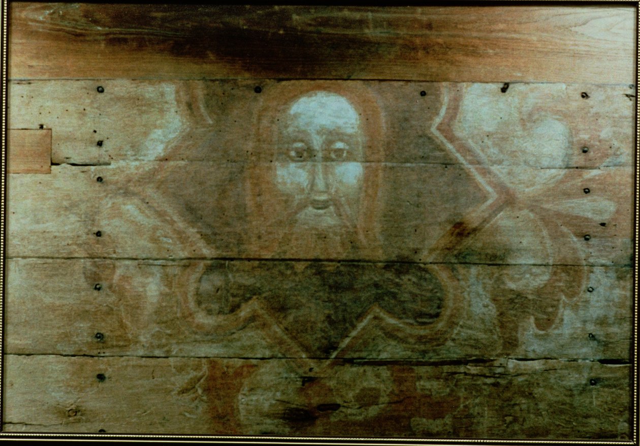 Kristi hoved, ca. 1280 (panelmaleri) af English School
