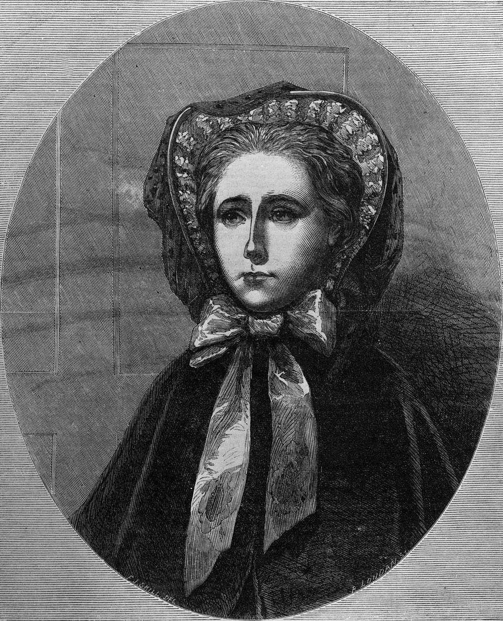 Den Hon. Mrs Yelverton, 1861 (avispapir) af English School