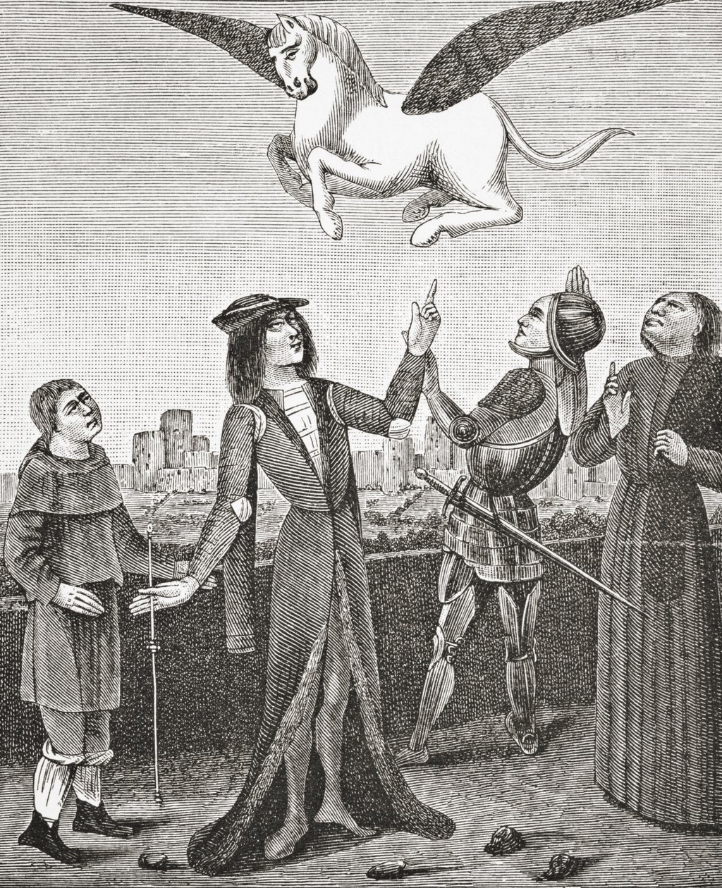 Hesten Pegasus, 1878 af English School