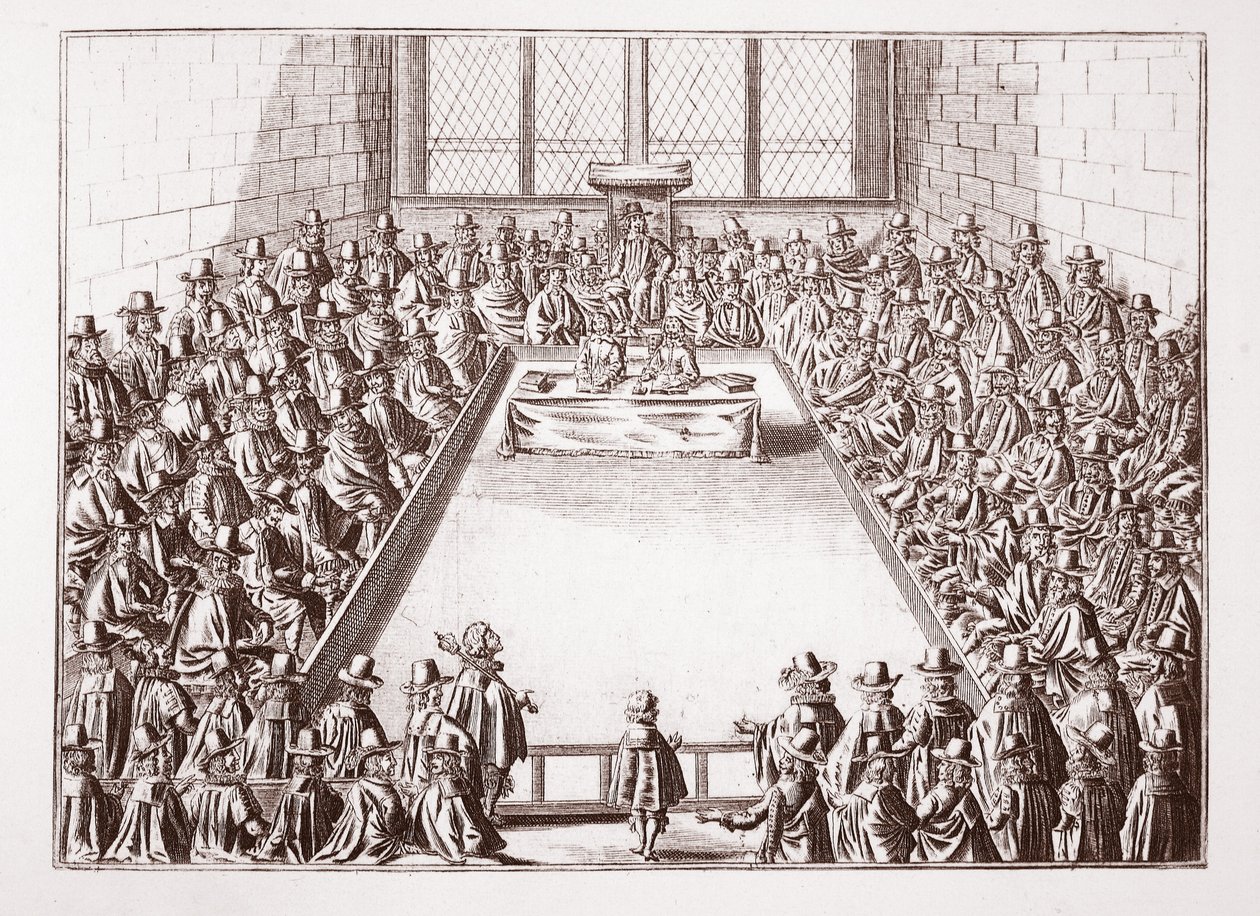 Underhuset, fra et tryk fra 1648 af English School