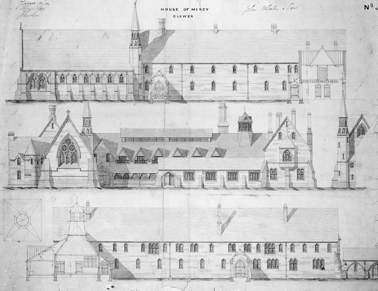 The House of Mercy, Clewer, ca. 1853 af English School