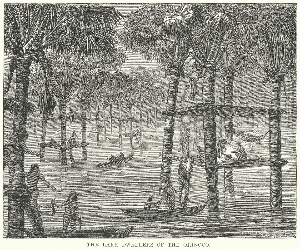 Søboerne i Orinoco (kobberstik) af English School