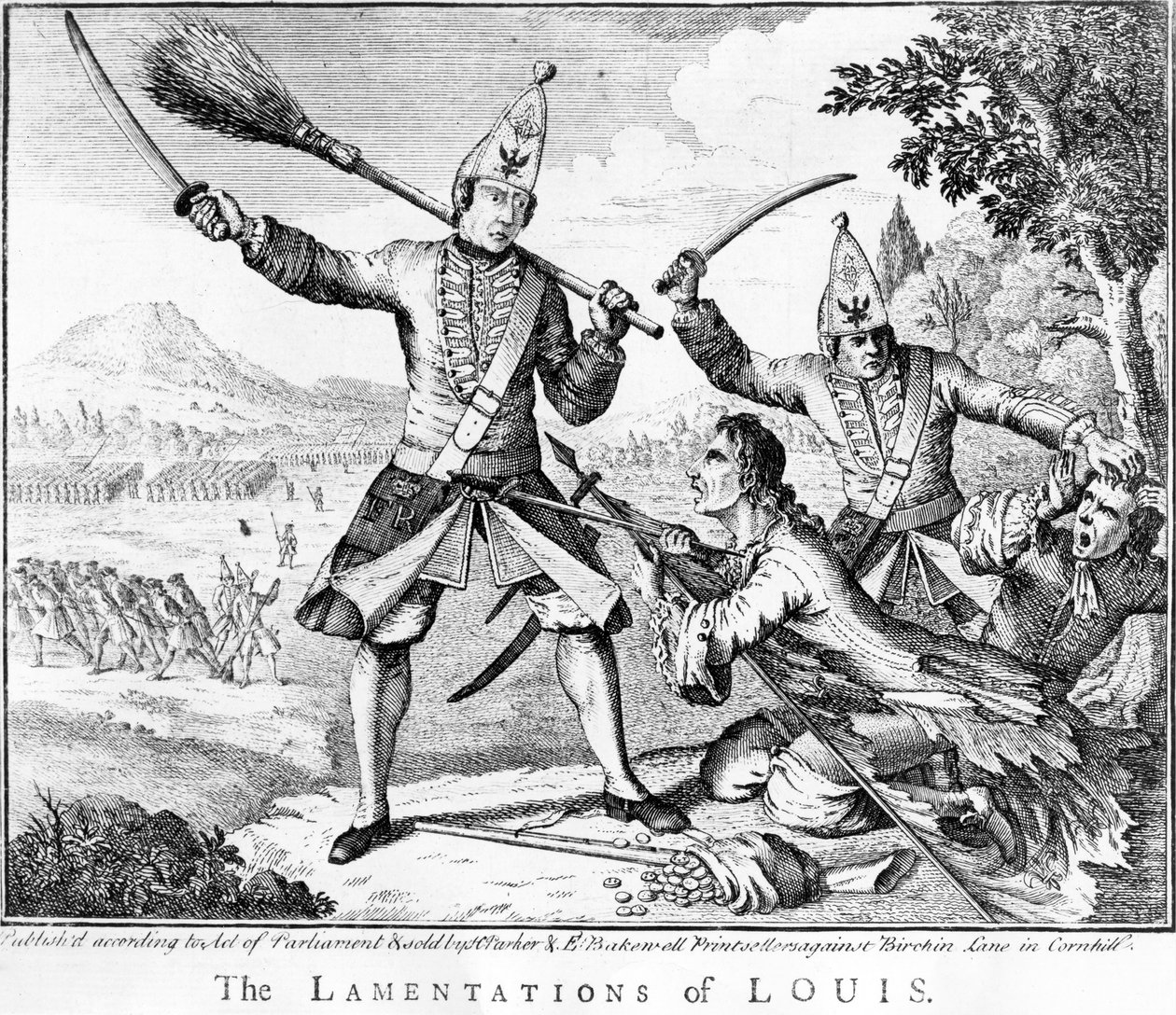 Ludvigs Klagesange, 1757 af English School
