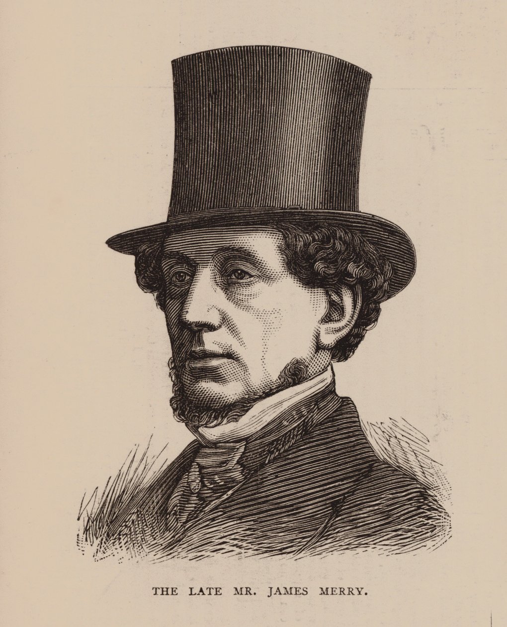 Den afdøde James Merry (kobberstik) af English School
