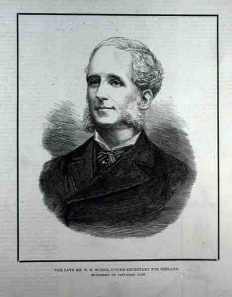 The Late Mr. T. H. Burke, Under-Secretary for Ireland, fra The Illustrated London News, 13. maj 1882 af English School