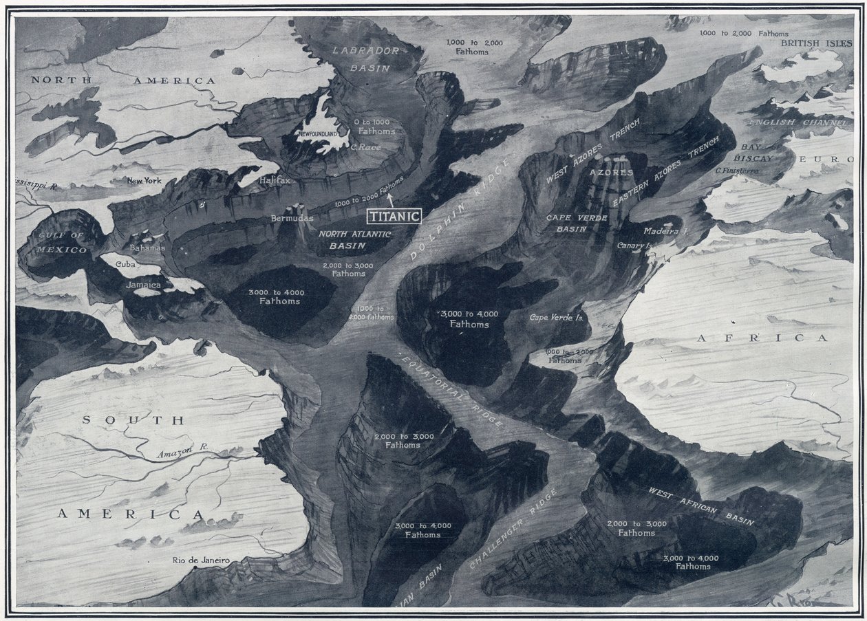The Lost Titanic - Where She Lies in the Atlantic, fra 