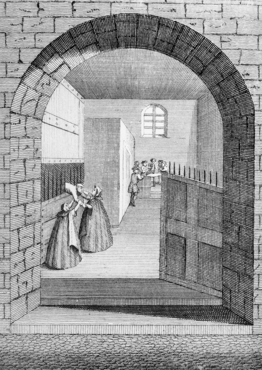 The Way of John Shepherds flugt ud af Condemned Hole i Newgate, 1724 af English School