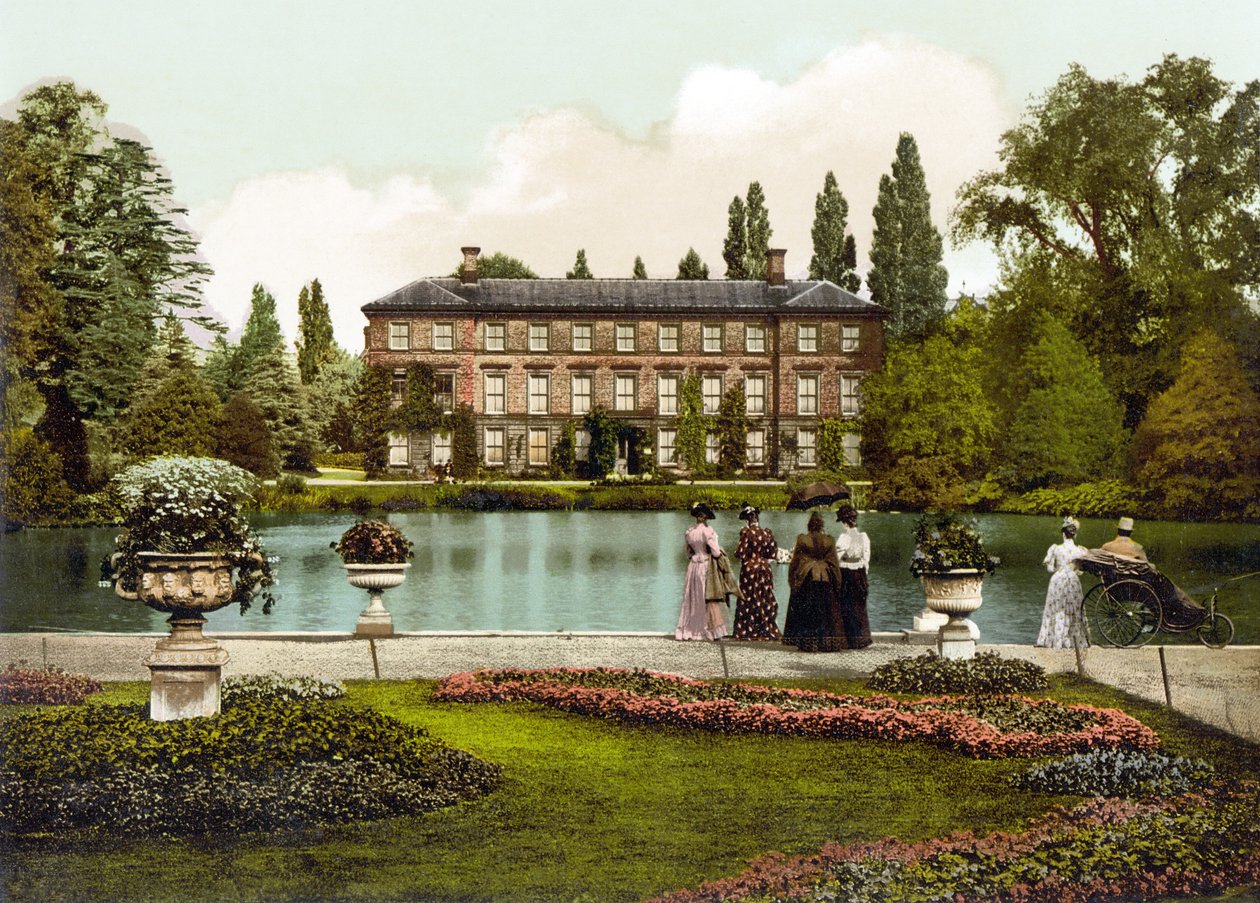 The Museum, Kew Gardens (håndfarvet foto) af English School