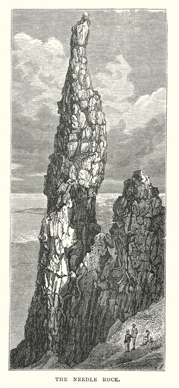 The Needle Rock (gravering) af English School
