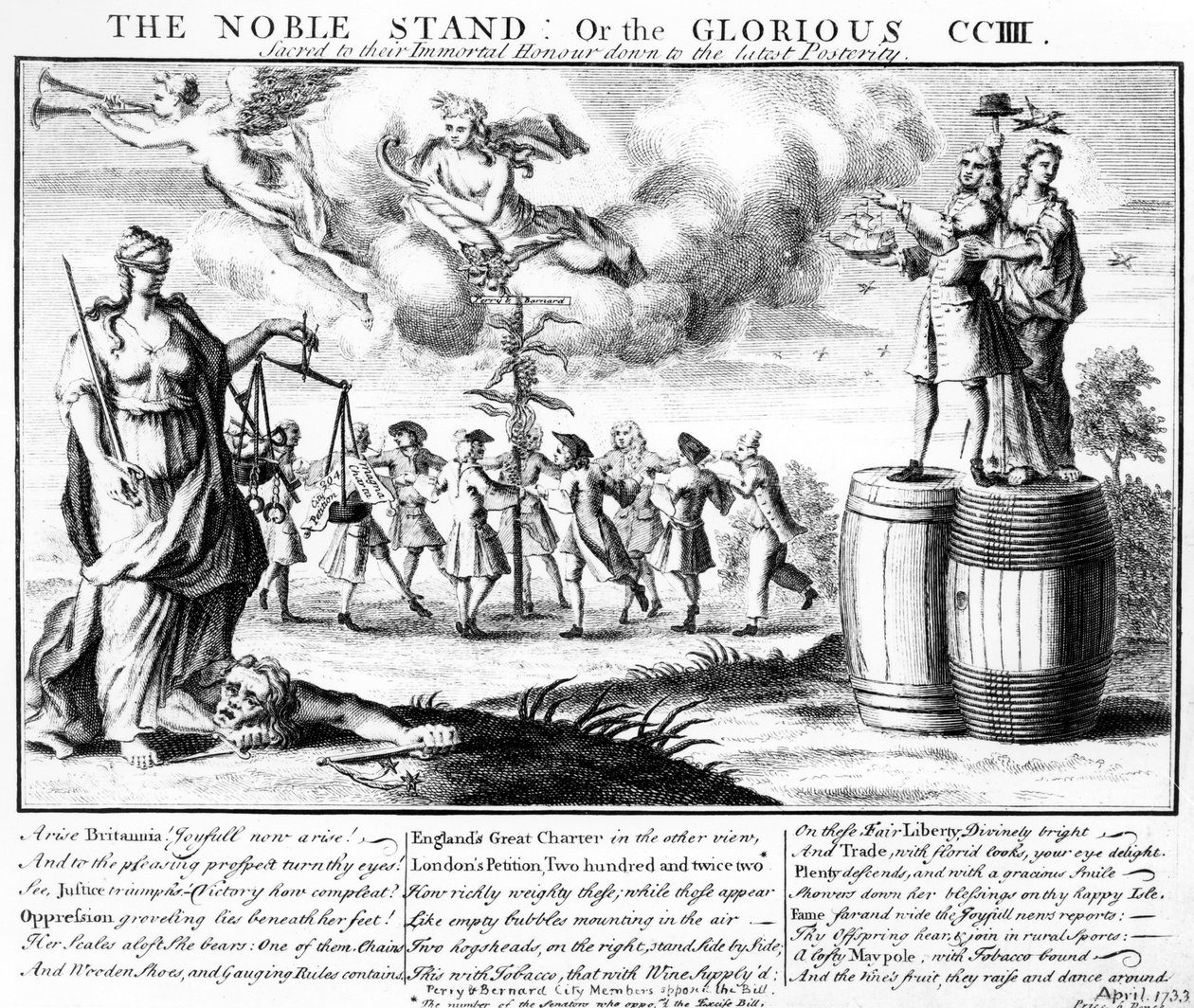 Den ædle stand, eller den glorværdige CCIII hellig til deres udødelige ære ned til eftertiden, ca. 1733 af English School