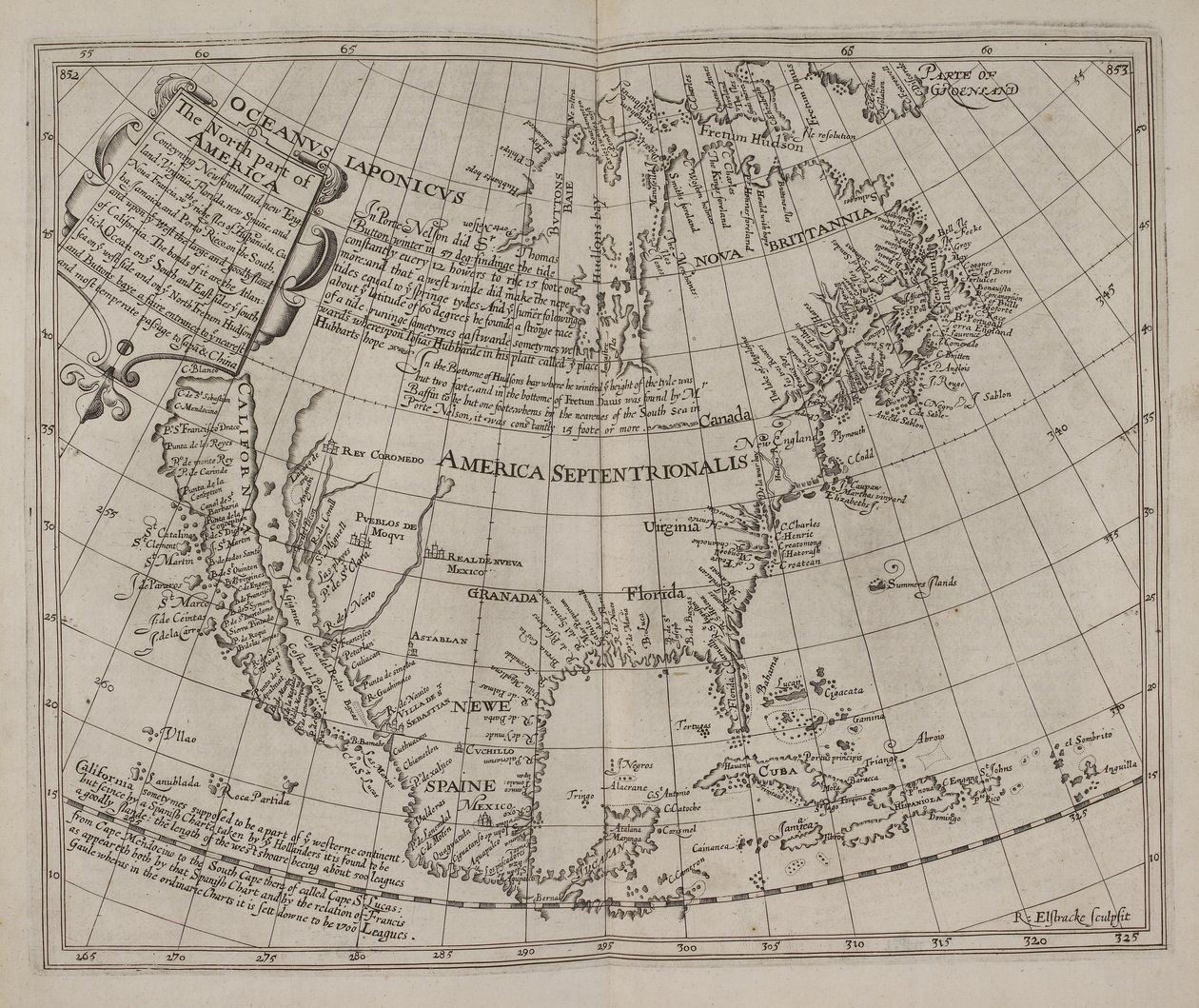 Den nordlige del af Amerika: omfatter Newfoundland, New England, Virginia ..., Henry Briggs af English School