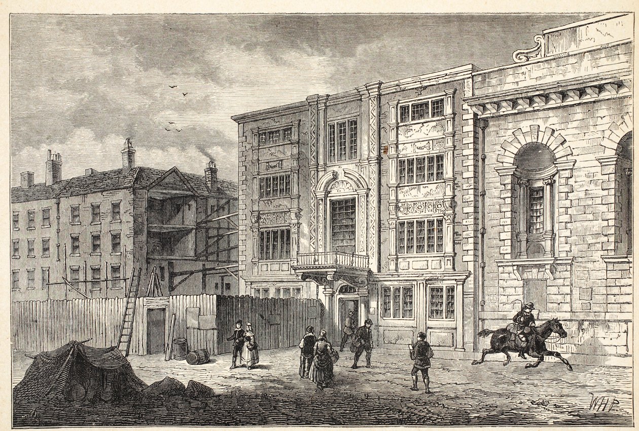 Det gamle postkontor i Lombard Street, omkring 1800 af English School