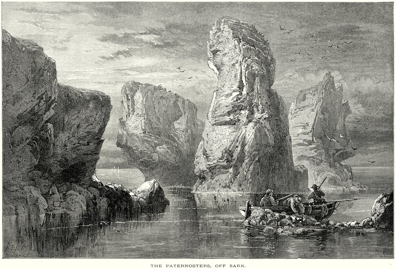 The Paternosters, ud for Sark (gravering) af English School