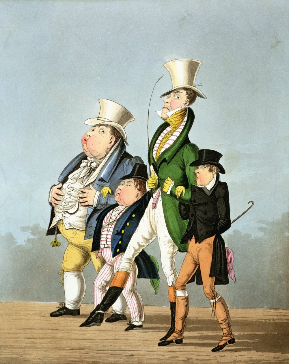 Priserne - fuld pris, halv pris, høj pris og lav pris, indgraveret af George Hunt, udgivet af Thomas McLean, 1827 af English School