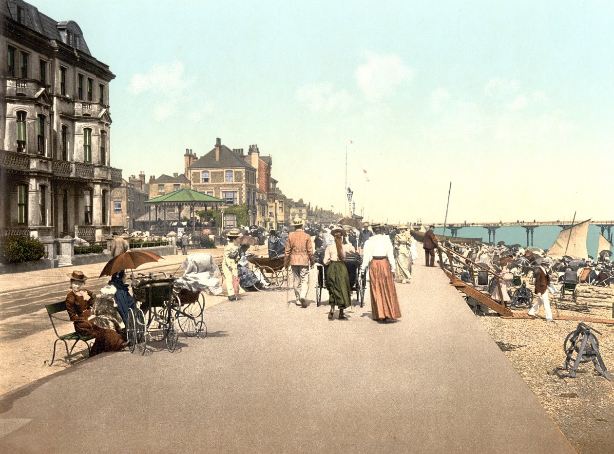The Promenade, Deal (håndfarvet foto) af English School