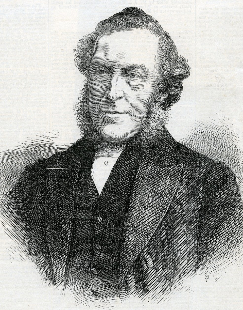Pastor John Bedford, præsident for Wesleyan Methodist Conference, 1867 af English School