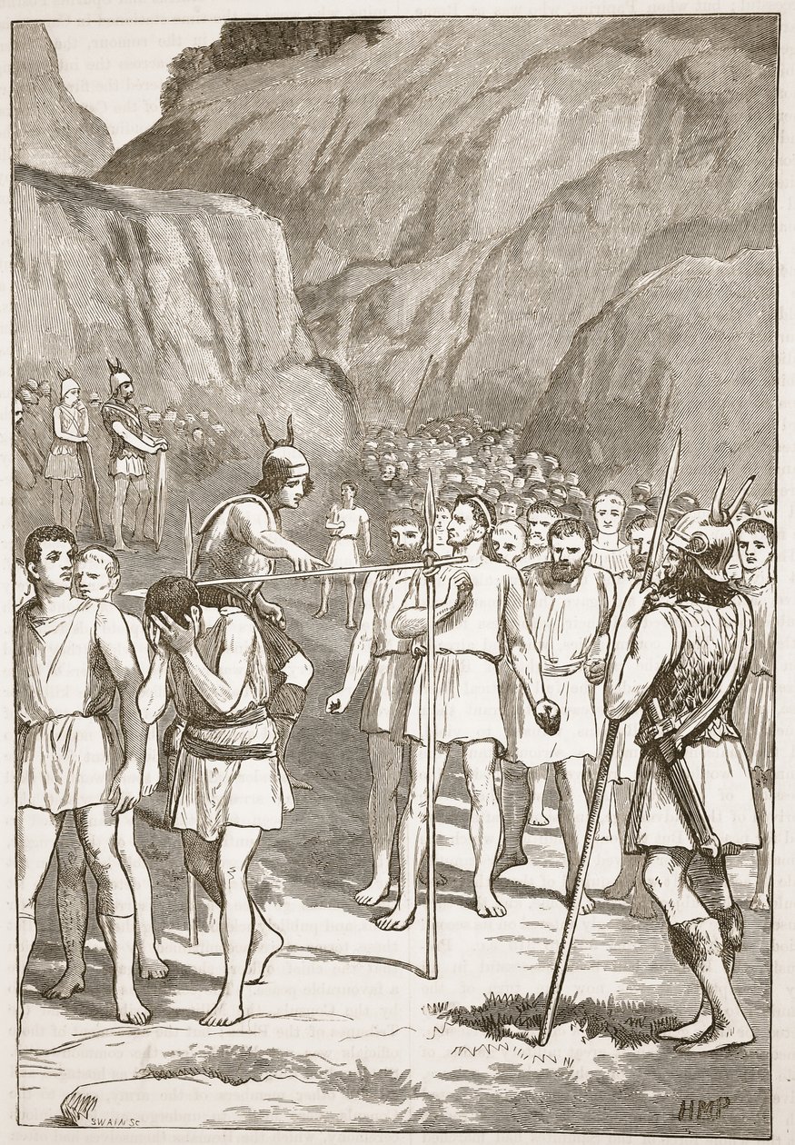 Romerne passerer under åget ved Caudine Forks af English School