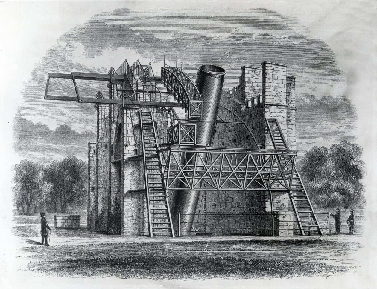 Rosse-teleskopet, 1845 af English School
