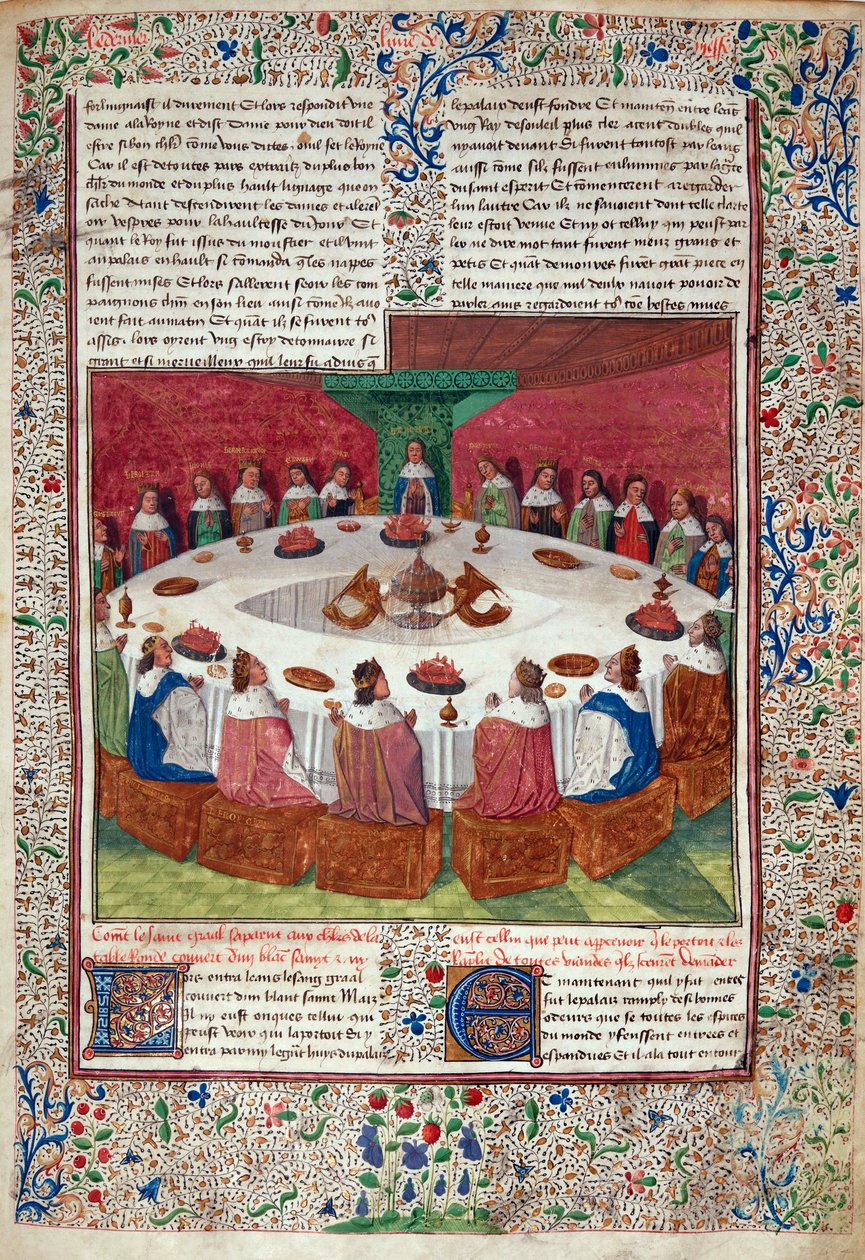 Det runde bord og den hellige gral, fra 