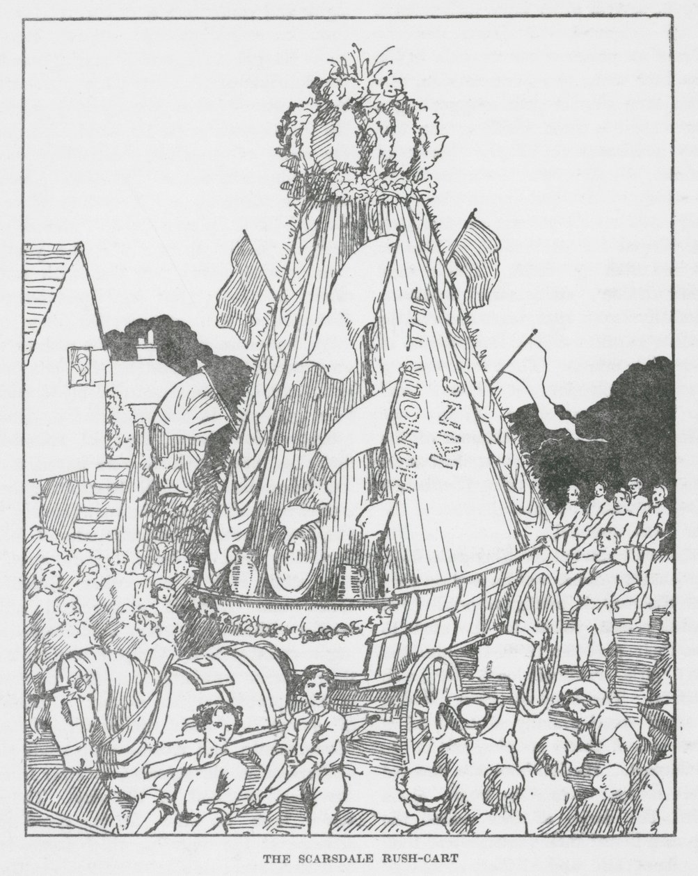 The Scarsdale Rush-Cart (litografi) af English School