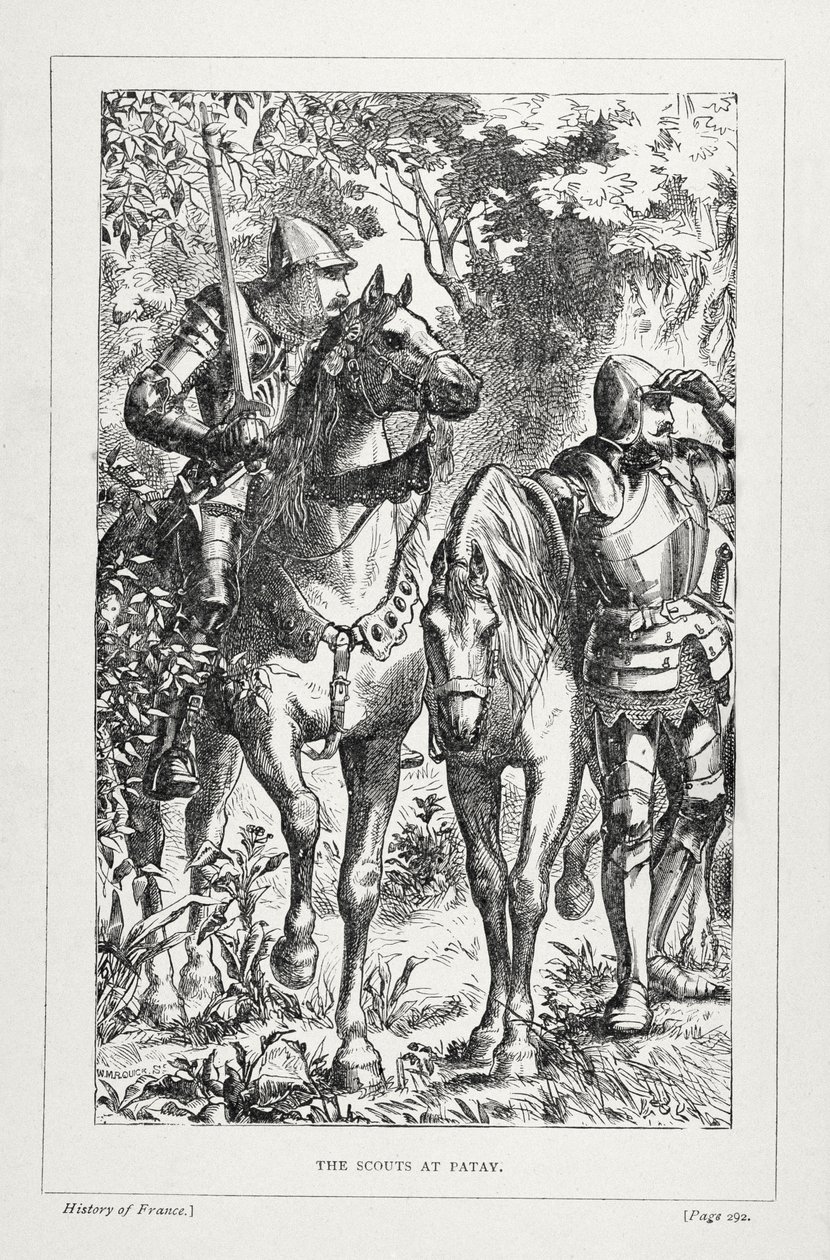 Spejderne i Patay, fra The History of France, af Emile de Bonnechose, udgivet af Ward, Lock and Co, London af English School