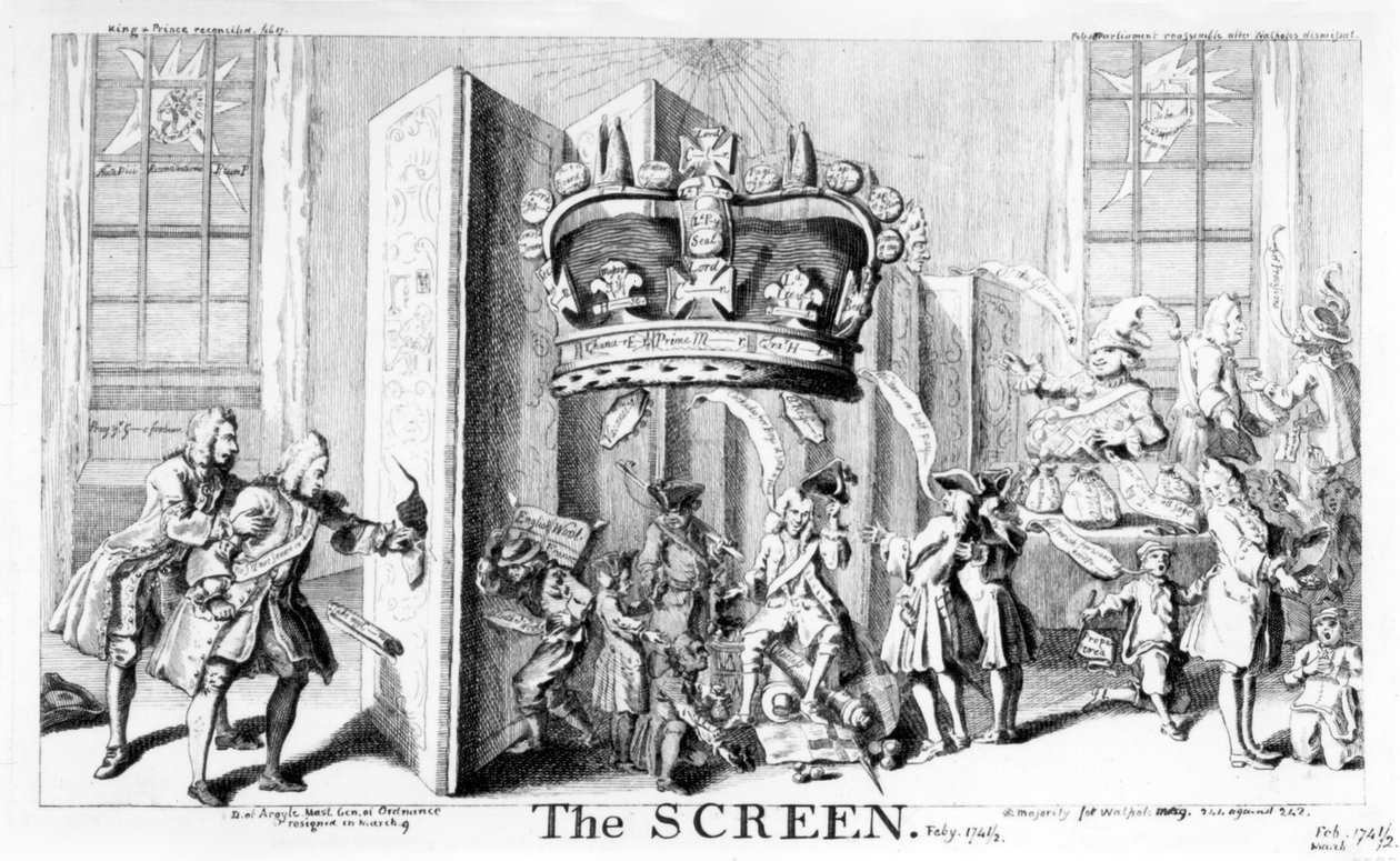 Skærmen, 1742 af English School