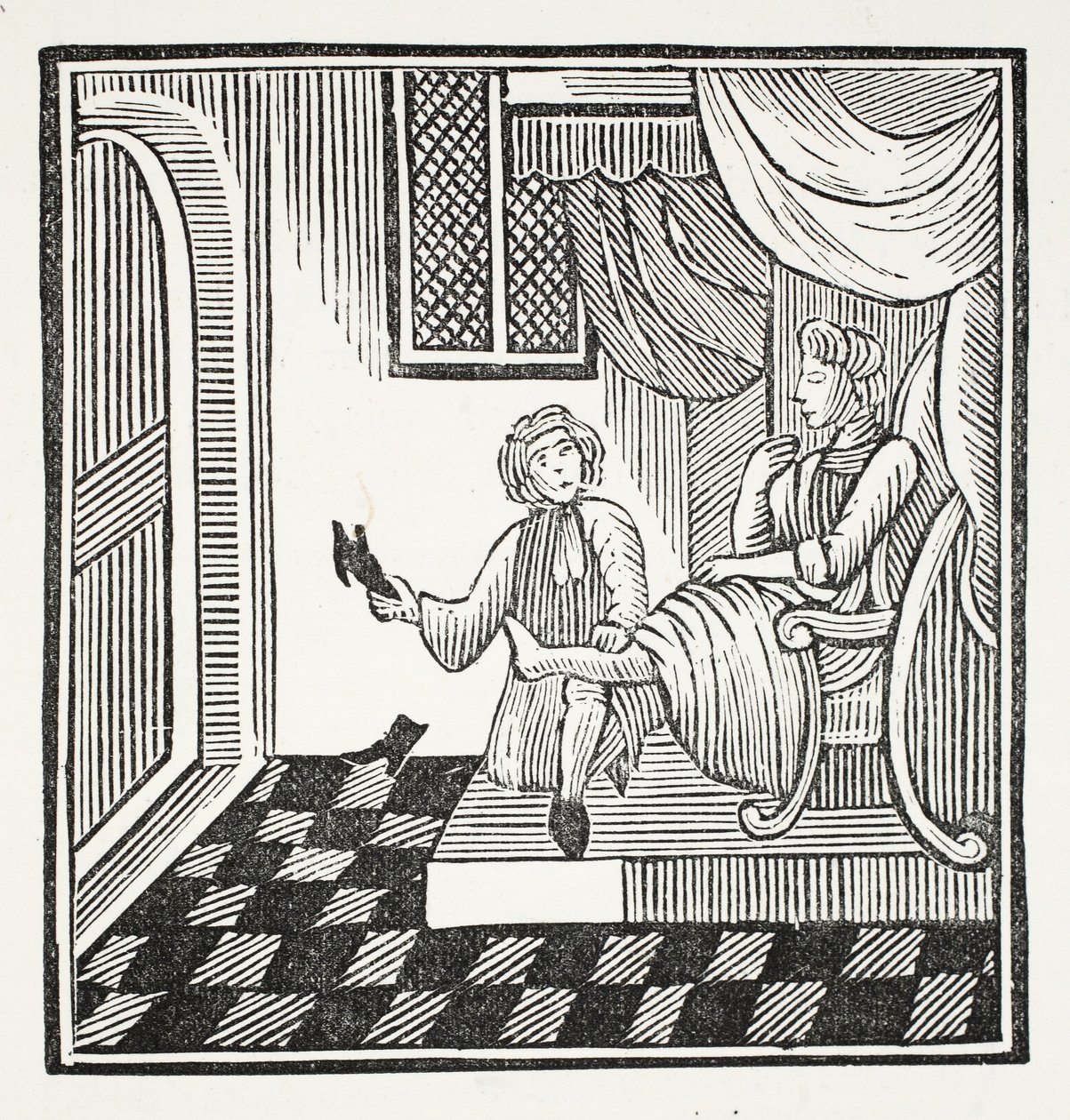 The Shoemakers Glory, illustration fra Chap-books of the Eighteenth Century af John Ashton, pub. 1882 af English School