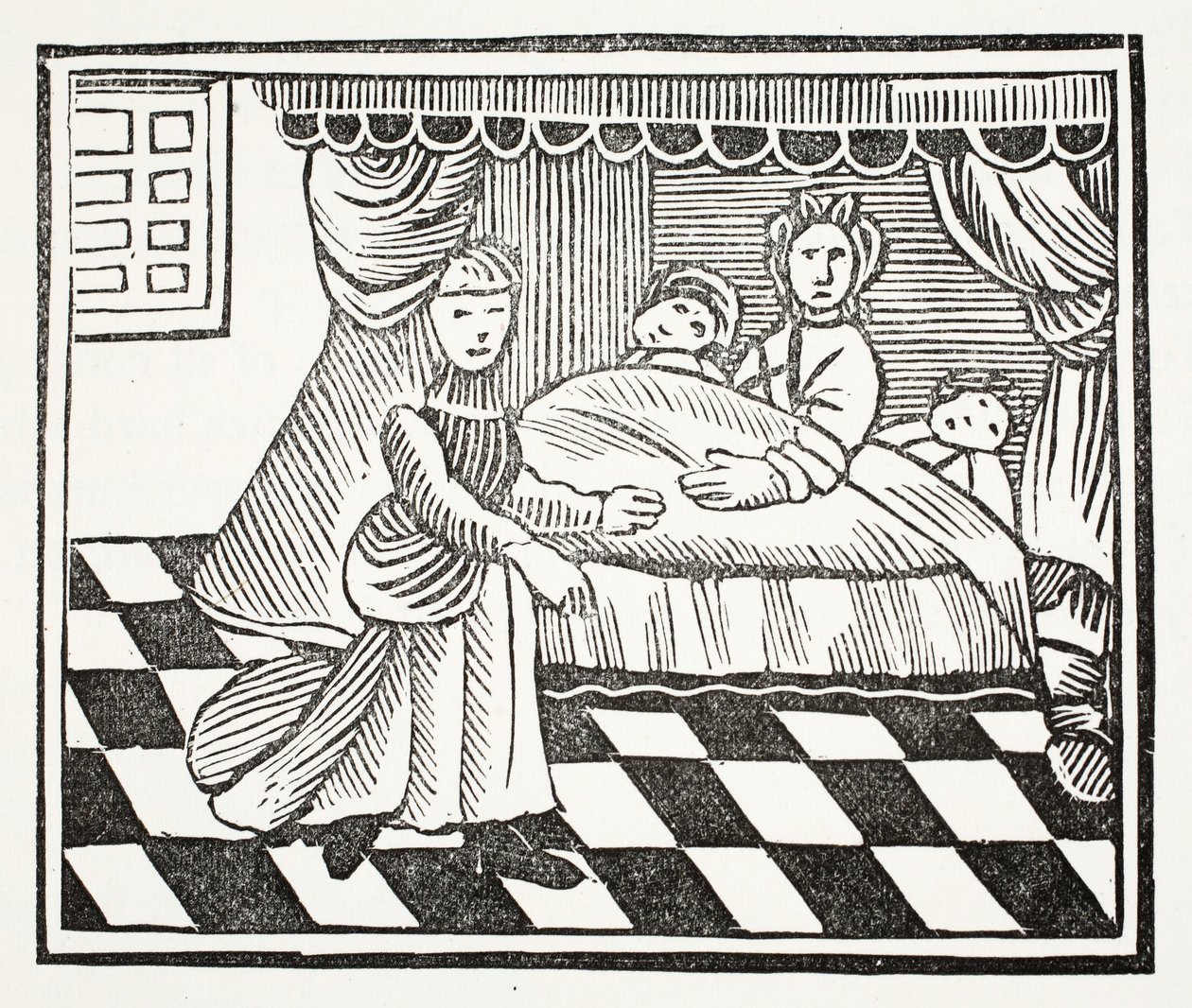 The Significance of Dreams, illustration fra Chap-books of the Eighteenth Century af John Ashton, pub. 1882 af English School