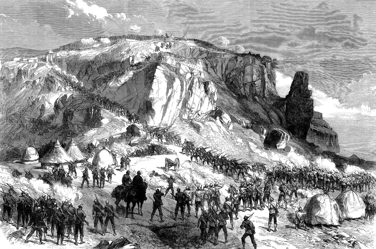 Stormen af Magdala, påskesøndag den 13. april 1868, fra den britiske ekspedition til Abessinien, 1868 af English School