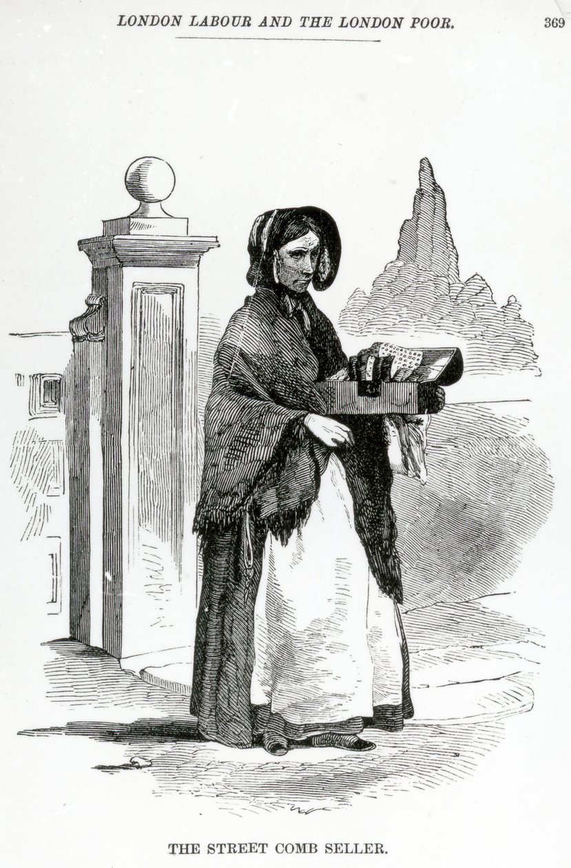 Gadekamsælgeren, ca. 1840 af English School