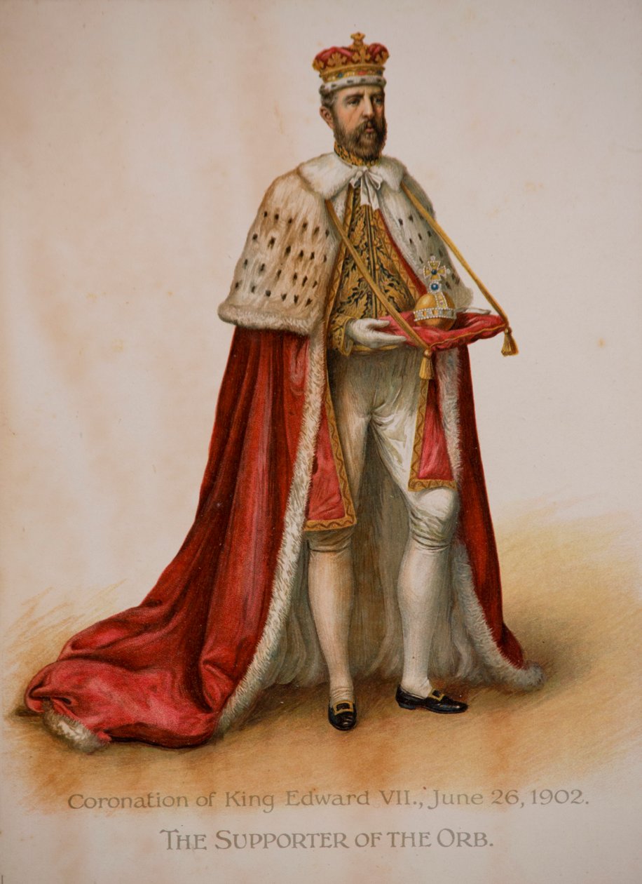 Kuglens tilhænger ved kroningen af kong Edward VII af English School