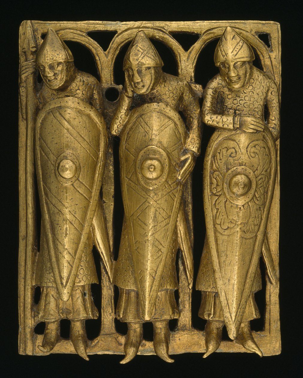 Temple Pyx, n. 1140-50 (kullattu kupariseos) af English School
