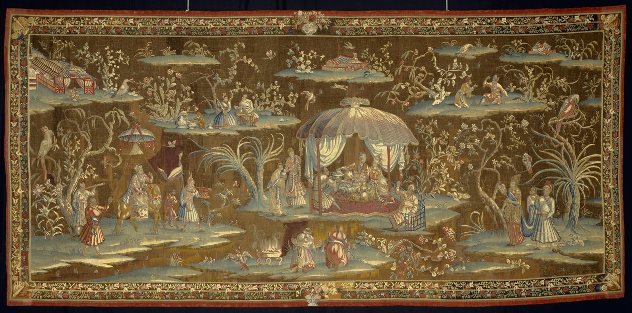Teltet, fra en indo-kinesisk eller indisk serie, 1700-25 af English School
