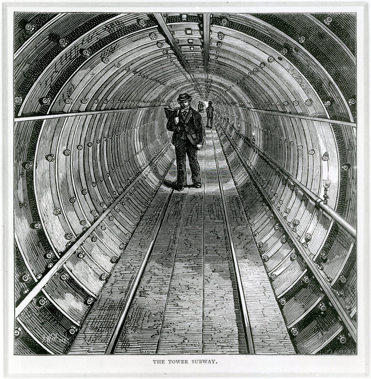 The Tower Subway, 1870 af English School