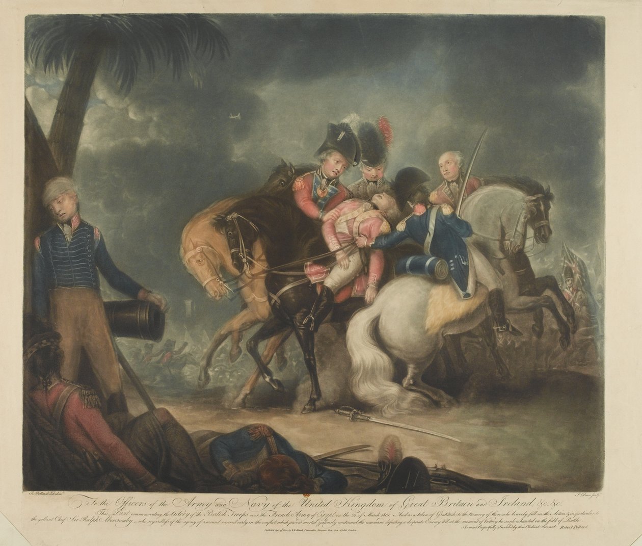 De britiske troppers sejr over franskmændene den 21. marts 1801 af English School
