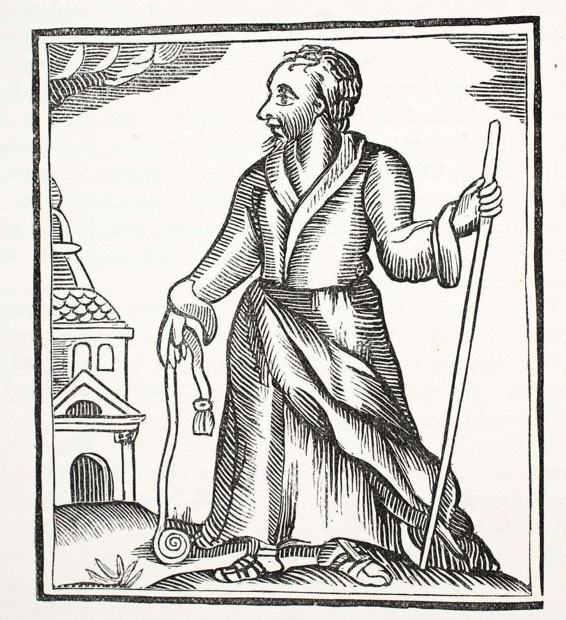 The Wandering Jew, illustration fra Chap-books of the Eighteenth Century af John Ashton, pub. 1882 af English School