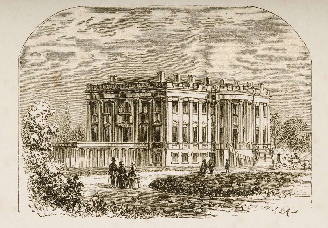 Det Hvide Hus, ca. 1870, fra 