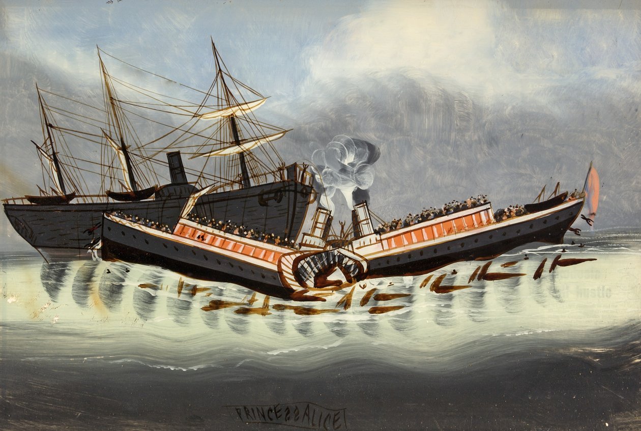 Vraget af "Prinsesse Alice", efter 1878 af English School