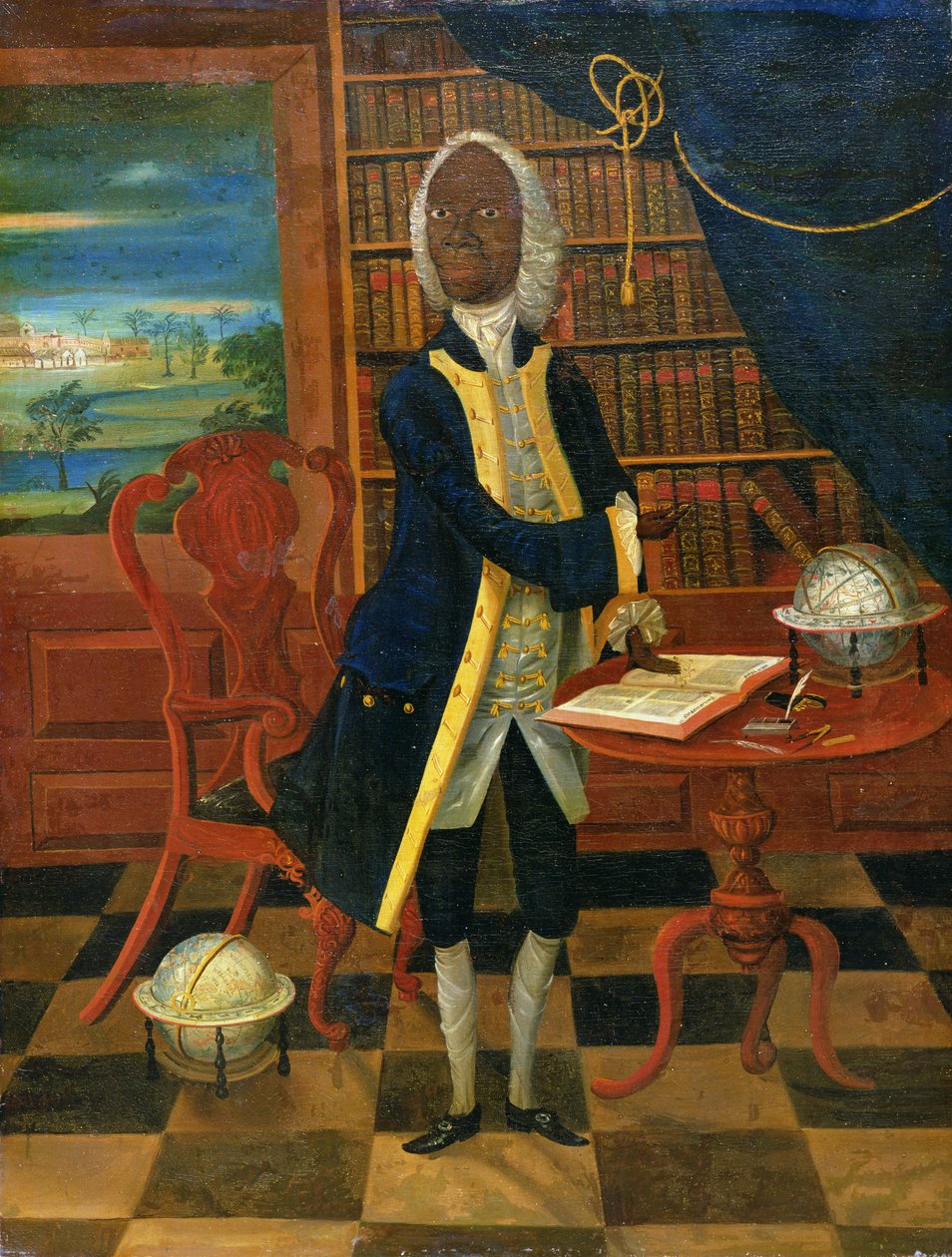 Den sorte lærde af Jamaica, ca. 1740 af English School