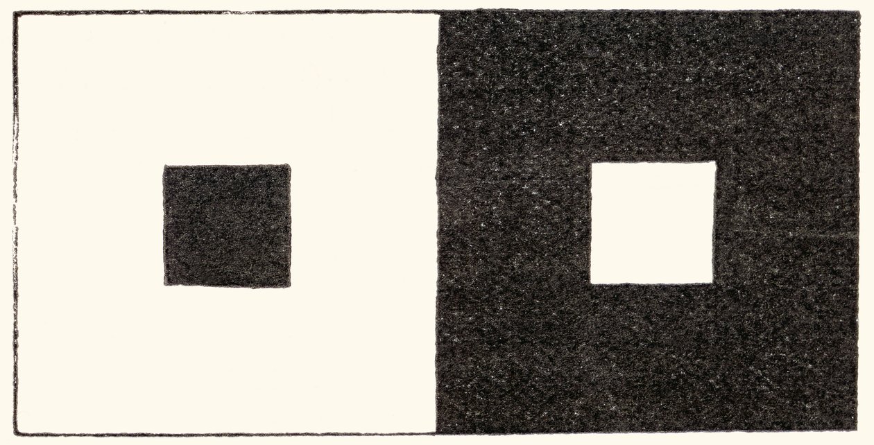 Bestrålings-illusionen om visuel perception, hvor et lyst område af synsfeltet ser større ud end et ellers identisk mørkt område. At stirre på dette billede forårsager en spredning af lys inde i øjet og har den effekt at forstørre billedet af et lys af English School