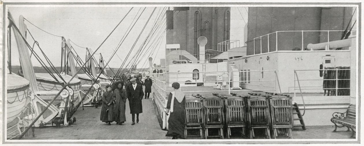 Promenadedækket på Titanic, fra 