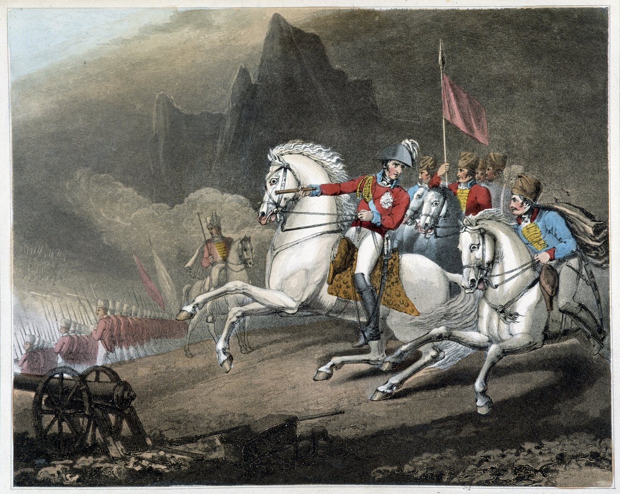 Hertugen af Wellingtons sejre (fra R. Westalls plader), London, red. Thomas Davidson af English School