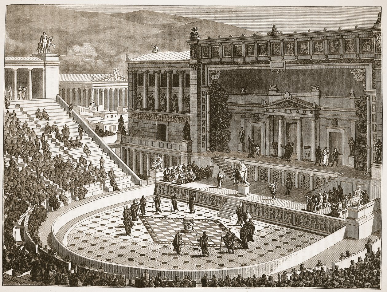 Dionysos Teater i Athen af English School