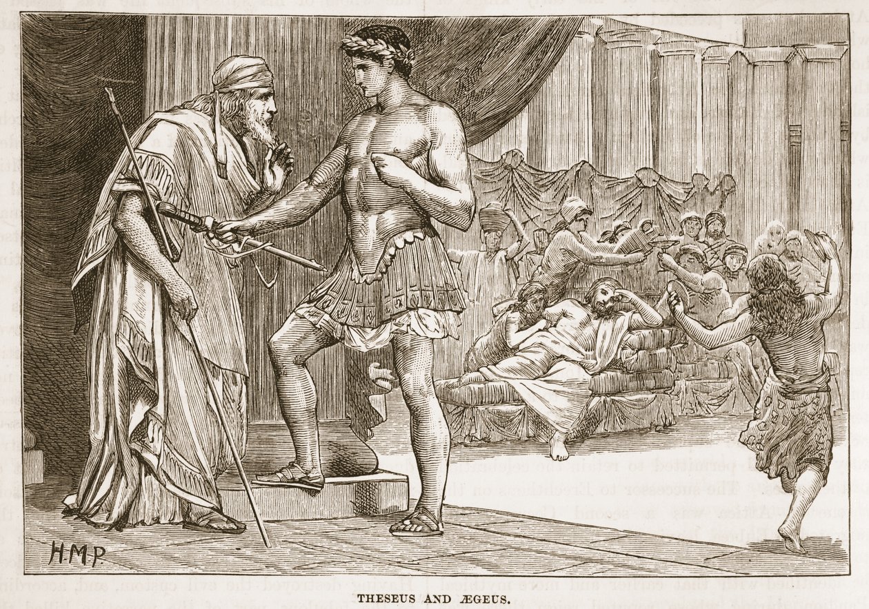 Theseus og Aegeus af English School