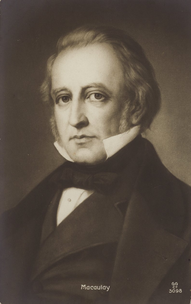 Thomas Babington Macaulay (1800-1859), engelsk politiker og historiker (litografi) af English School