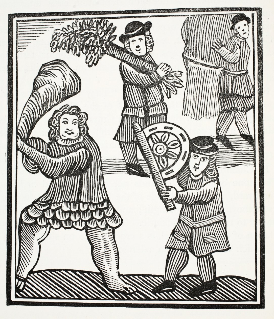 Thomas Hickathrift, illustration fra Chap-books of the Eighteenth Century af John Ashton, pub. 1882 af English School