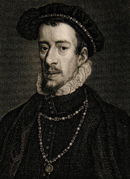 Thomas Howard (1536-72) 4. hertug af Norfolk (gravering) af English School
